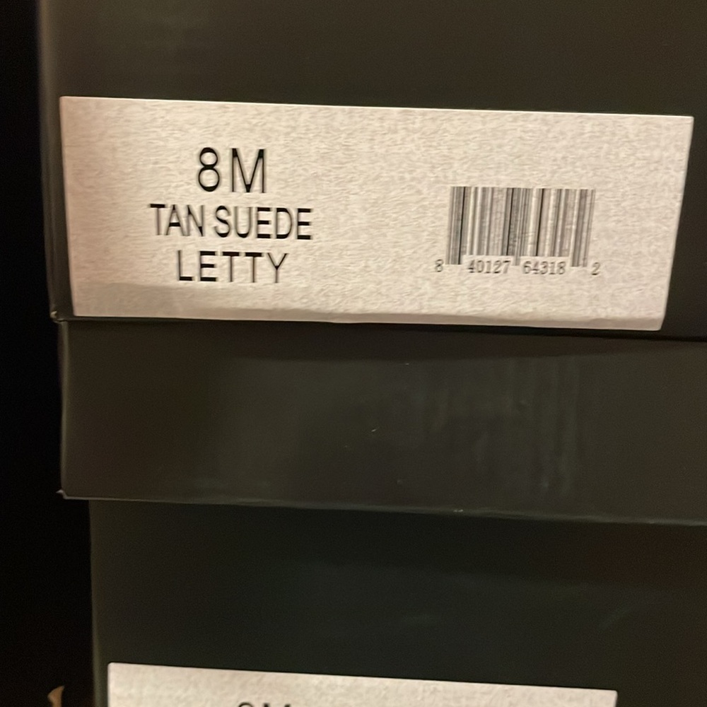 Tan Faux Fur-Lined Suede Slides from J/SLIDES - Picture 8 of 9